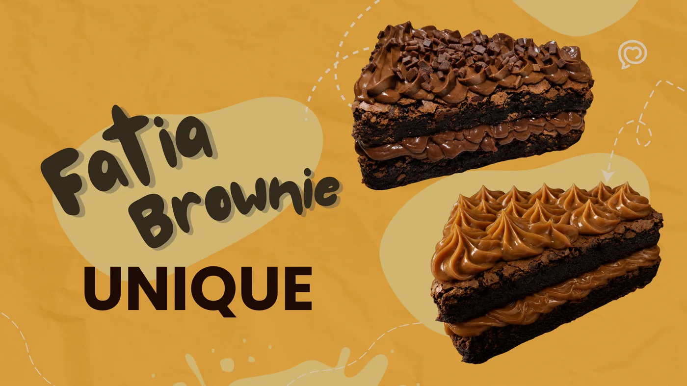 Linha Fatia Brownie Unique — Brownies Premium 200g — A Imperatriz Doces Gourmet — Campinas/SP